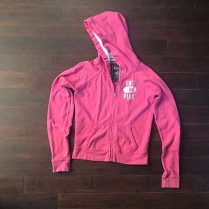 Pink university hoodie by Victoria secret